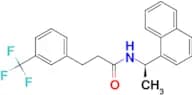 (R)-N-(1-(Naphthalen-1-yl)ethyl)-3-(3-(trifluoromethyl)phenyl)propanamide