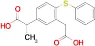 2-(3-(Carboxymethyl)-4-(phenylthio)phenyl)propanoic acid