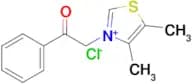 4,5-Dimethyl-3-(2-oxo-2-phenylethyl)thiazol-3-ium chloride