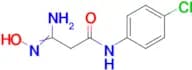 N-(4-Chlorophenyl)-3-(hydroxyamino)-3-iminopropanamide