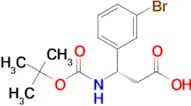 (S)-3-(3-Bromophenyl)-3-((tert-butoxycarbonyl)amino)propanoic acid
