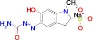 Sodium (Z)-5-(2-carbamoylhydrazono)-1-methyl-6-oxo-2,3,5,6-tetrahydro-1H-indole-2-sulfonate