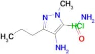 4-Amino-1-methyl-3-propyl-1H-pyrazole-5-carboxamide hydrochloride