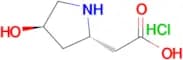 2-((2S,4R)-4-Hydroxypyrrolidin-2-yl)acetic acid hydrochloride