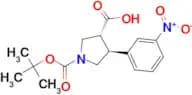 (3R,4S)-1-(tert-Butoxycarbonyl)-4-(3-nitrophenyl)pyrrolidine-3-carboxylic acid