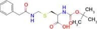 (S)-2-((tert-Butoxycarbonyl)amino)-3-(((2-phenylacetamido)methyl)thio)propanoic acid