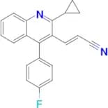 (E)-3-(2-Cyclopropyl-4-(4-fluorophenyl)quinolin-3-yl)acrylonitrile