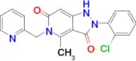 2-(2-Chlorophenyl)-4-methyl-5-(pyridin-2-ylmethyl)-1H-pyrazolo[4,3-c]pyridine-3,6(2H,5H)-dione