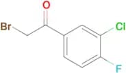 2-Bromo-1-(3-chloro-4-fluorophenyl)ethanone