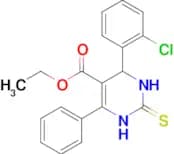 ethyl 4-(2-chlorophenyl)-6-phenyl-2-thioxo-1,2,3,4-tetrahydropyrimidine-5-carboxylate