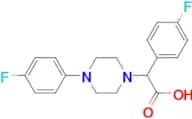 2-(4-Fluorophenyl)-2-[4-(4-fluorophenyl)piperazin-1-yl]acetic acid