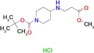 tert-butyl 4-[(3-methoxy-3-oxopropyl)amino]piperidine-1-carboxylate hydrochloride