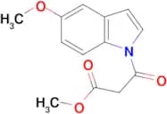 methyl 3-(5-methoxy-1H-indol-1-yl)-3-oxopropanoate