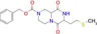 benzyl 7-[2-(methylthio)ethyl]-6,9-dioxooctahydro-2H-pyrazino[1,2-a]pyrazine-2-carboxylate