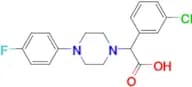 2-(3-Chlorophenyl)-2-[4-(4-fluorophenyl)piperazin-1-yl]acetic acid