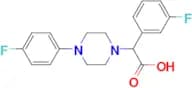 2-(3-Fluorophenyl)-2-[4-(4-fluorophenyl)piperazin-1-yl]acetic acid