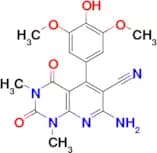 7-amino-5-(4-hydroxy-3,5-dimethoxyphenyl)-1,3-dimethyl-2,4-dioxo-1,2,3,4-tetrahydropyrido[2,3-d]py…