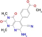 methyl 4-(7-amino-6-cyano-1,3-dimethyl-2,4-dioxo-1,2,3,4-tetrahydropyrido[2,3-d]pyrimidin-5-yl)ben…