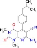 7-amino-5-(4-isobutylphenyl)-1,3-dimethyl-2,4-dioxo-1,2,3,4-tetrahydropyrido[2,3-d]pyrimidine-6-ca…