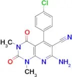 7-amino-5-(4-chlorophenyl)-1,3-dimethyl-2,4-dioxo-1,2,3,4-tetrahydropyrido[2,3-d]pyrimidine-6-carb…