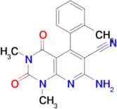 7-amino-1,3-dimethyl-5-(2-methylphenyl)-2,4-dioxo-1,2,3,4-tetrahydropyrido[2,3-d]pyrimidine-6-carb…