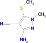 1-METHYL-3-AMINO-4-CYANO-5-METHYLSULFANYLPYRAZOLE