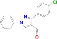 3-(4-CHLOROPHENYL)-1-PHENYL-1H-PYRAZOLE-4-CARBALDEHYDE