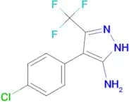 4-(4-CHLOROPHENYL)-3-(TRIFLUOROMETHYL)-1H-PYRAZOL-5-AMINE