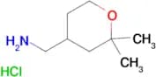 (2,2-DIMETHYLTETRAHYDRO-2H-PYRAN-4-YL)METHANAMINE HCL