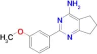 4-AMINO-2-(3-METHOXYPHENYL)-6,7-DIHYDRO-5H-CYCLOPENTA[D]PYRIMIDINE
