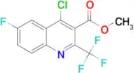 METHYL 4-CHLORO-6-FLUORO-2-(TRIFLUOROMETHYL)QUINOLINE-3-CARBOXYLATE