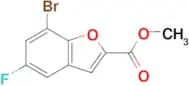 METHYL 7-BROMO-5-FLUOROBENZOFURAN-2-CARBOXYLATE