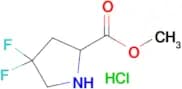 METHYL 4,4-DIFLUOROPYRROLIDINE-2-CARBOXYLATE HYDROCHLORIDE