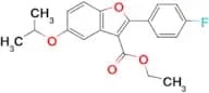 ETHYL 2-(4-FLUOROPHENYL)-5-ISOPROPOXYBENZOFURAN-3-CARBOXYLATE