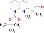 TERT-BUTYL 7-(1-HYDROXY-2-METHYLPROPAN-2-YL)-3,4-DIHYDRO-1,8-NAPHTHYRIDINE-1(2H)-CARBOXYLATE