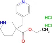 ETHYL 3-(PYRIDIN-4-YLMETHYL)PIPERIDINE-3-CARBOXYLATE 2HCL
