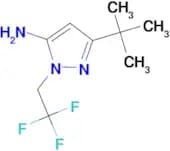 3-TERT-BUTYL-1-(2,2,2-TRIFLUOROETHYL)-1H-PYRAZOL-5-AMINE