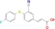 (E)-3-(3-CYANO-4-(4-FLUOROPHENYLTHIO)PHENYL)ACRYLIC ACID