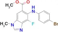 METHYL  5-(4-BROMOPHENYLAMINO)-4-FLUORO- 1-METHYL-1H-BENZO[D]IMIDAZOLE-6-CARBOXYLATE