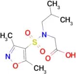 2-(N-ISOBUTYL-3,5-DIMETHYLISOXAZOLE-4-SULFONAMIDO)ACETIC ACID