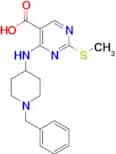 4-(1-BENZYLPIPERIDIN-4-YLAMINO)-2-(METHYLTHIO)PYRIMIDINE-5-CARBOXYLIC ACID