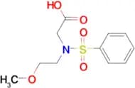 2-(N-(2-METHOXYETHYL)PHENYLSULFONAMIDO)ACETIC ACID