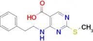 2-(METHYLTHIO)-4-(PHENETHYLAMINO)PYRIMIDINE-5-CARBOXYLIC ACID