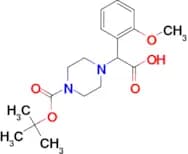 2-{4-[(TERT-BUTYL)OXYCARBONYL]PIPERAZINYL}-2-(2-METHOXYPHENYL)ACETIC ACID