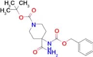 TERT-BUTYL 4-(CBZ-AMINO)-4-CARBAMOYLPIPERIDINE-1-CARBOXYLATE