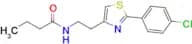 N-(2-(2-(4-Chlorophenyl)thiazol-4-yl)ethyl)butyramide