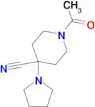 1-acetyl-4-pyrrolidin-1-ylpiperidine-4-carbonitrile