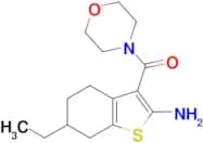 6-ethyl-3-(morpholin-4-ylcarbonyl)-4,5,6,7-tetrahydro-1-benzothiophen-2-amine