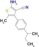 2-amino-4-(4-sec-butylphenyl)-5-methylthiophene-3-carbonitrile
