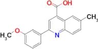 2-(3-methoxyphenyl)-6-methylquinoline-4-carboxylic acid